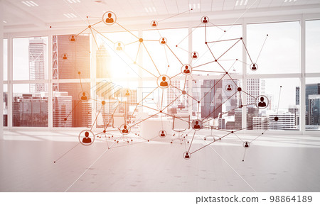 Networking and wireless connection as concept for effective modern business Networking and wireless connection as concept for effective modern business 98864189
