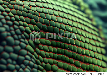 Chameleon Skin Texture Background, Colored Lizard Scales, Iguana Leather, Generative AI Illustration Chameleon Skin Texture Background, Colored Lizard Scales, Iguana Leather, Generative AI Illustration 98864904