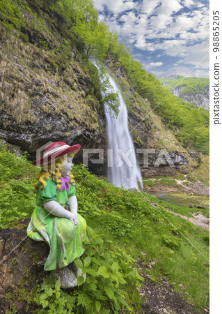 Goriuda waterfall (Fontanon di Goriuda), Province of Udine, Italy Goriuda waterfall (Fontanon di Goriuda), Province of Udine, Italy 98865205