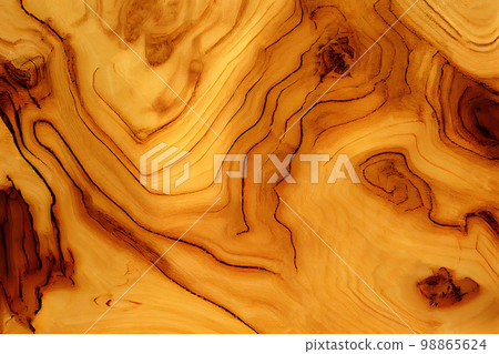 Olive Wood Texture Background, Solid Wooden Waves Pattern, Vintage Painting 98865624