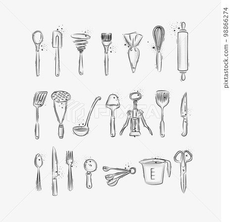 Kitchen utensils for cooking and bakery 98866274
