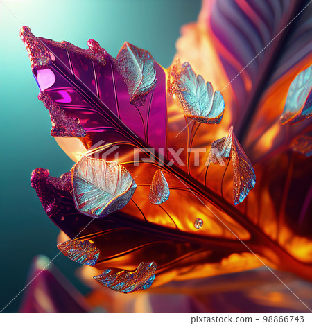 Rainbow Crystal, Titanium Color Stone, Rainbow Gem, Generative Ai Illustration Rainbow Crystal, Titanium Color Stone, Rainbow Gem, Generative Ai Illustration 98866743
