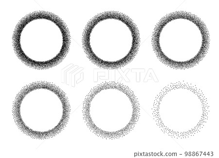 Dot Halftone Round Circle Gradient, Half Tone Texture 98867443