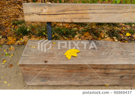 Modern Wooden Bench in Park, Outdoor City Architecture, Wood Benches, Outdoor Chair, Urban Public Furniture 98868437