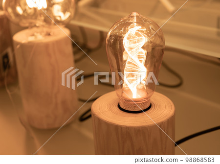 Table Retro Lamps, Vintage Style Industrial Lightbulbs, Warm Light Bulb in Interior, Retro Lams 98868583