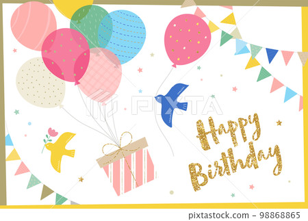 可愛的生日 card_template 98868865
