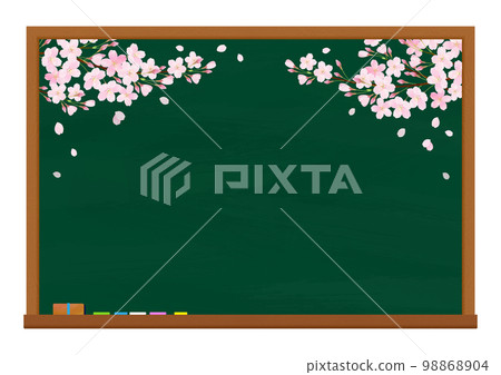 黑板上的櫻花櫻花入口入口畢業畢業 黑板上的櫻花櫻花入口入口畢業畢業 98868904