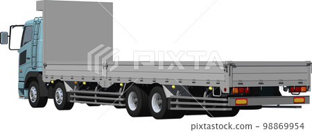 不讓您想像特定製造商的原始低地板 4 軸貨運卡車摳圖圖像插圖 不讓您想像特定製造商的原始低地板 4 軸貨運卡車摳圖圖像插圖 98869954
