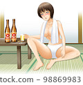 姐姐洗完澡喝啤酒（有背景） 98869983