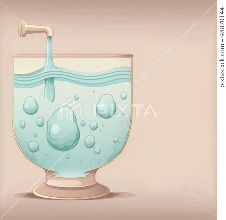 World water day cute illustration graphic with copy space background. World water day cute illustration graphic with copy space background. 98870144