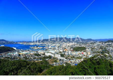 [Nagasaki Prefecture] Sunny Sasebo Port seen from Tenjinyama Observatory 98870527