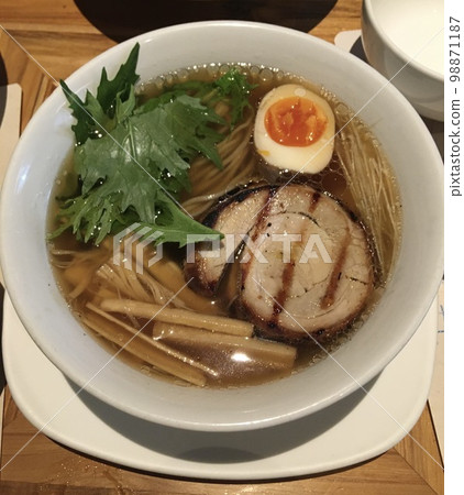 Soy sauce ramen at an Asian restaurant in Colombia 98871187
