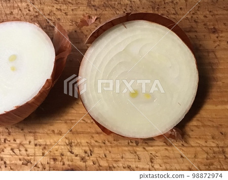 Cross section of onion Cross section of onion 98872974