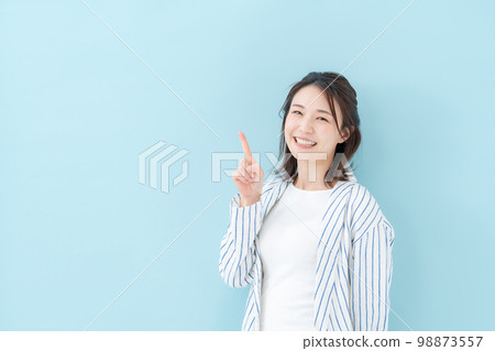 女休閒藍背指 98873557