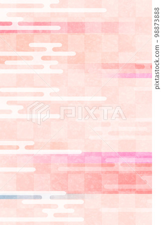 Cherry blossoms Japanese pattern watercolor background Cherry blossoms Japanese pattern watercolor background 98873888