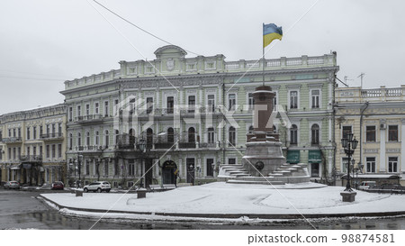 Catherine the Great  Monument pedestal in Odessa, Ukraine 98874581