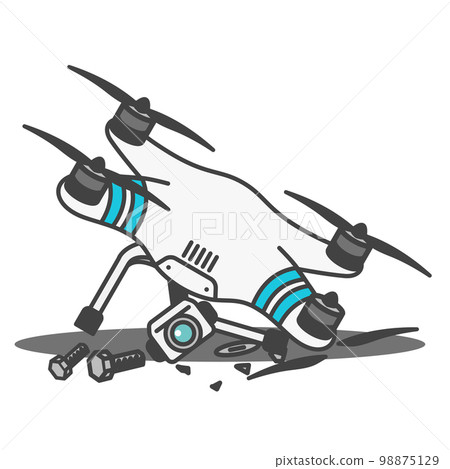 Medium-sized industrial drone・With aerial camera・Damage・Repair・Maintenance required Medium-sized industrial drone・With aerial camera・Damage・Repair・Maintenance required 98875129