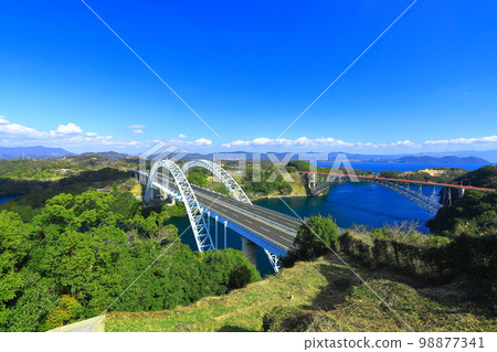 [Nagasaki Prefecture] Sunny Saikai Bridge and Shinsaikai Bridge (Hario Seto) 98877341
