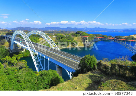 [Nagasaki Prefecture] Sunny Saikai Bridge and Shinsaikai Bridge (Hario Seto) 98877343