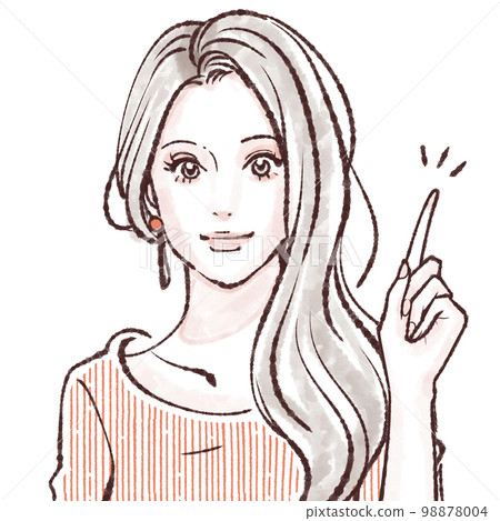 Female illustration material 98878004