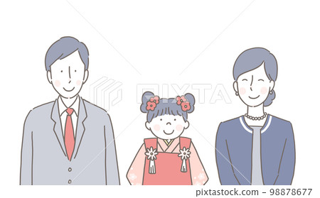 Seven-Five-Three Festival Dress for my daughter 98878677