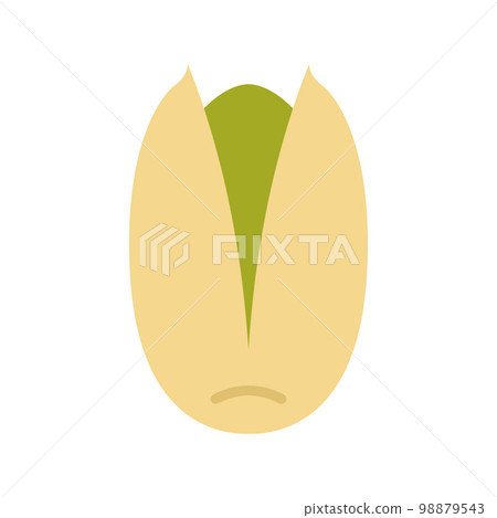 Pistachio nut isolated on white background. Vector Pistachio nut isolated on white background. Vector 98879543
