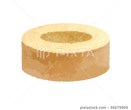 Baumkuchen watercolor illustration Baumkuchen watercolor illustration 98879909