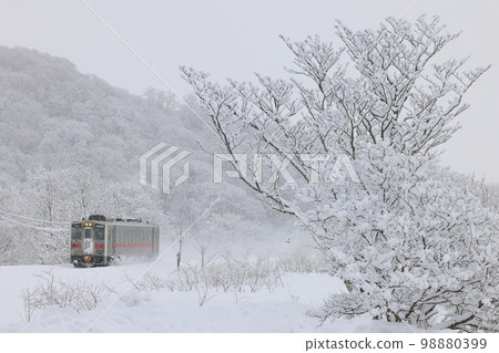 雪中的宗谷本線 98880399