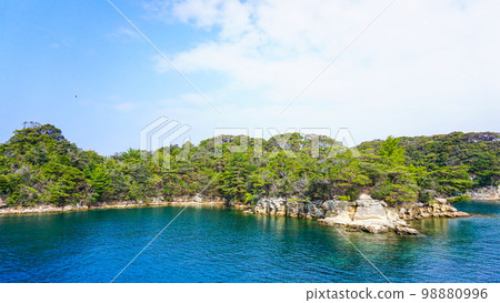 A fantastic virgin forest on an uninhabited island that you can experience from a sightseeing boat on Kujukushima A fantastic virgin forest on an uninhabited island that you can experience from a sightseeing boat on Kujukushima 98880996