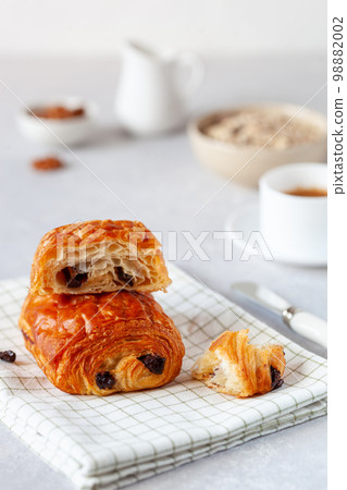 Pain au chocolat, french sweet pastry speciality 98882002