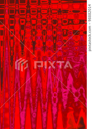 An ethnic and poisonous richly colored texture in which red and black electromagnetic waves intersect vertically and horizontally. 98882014