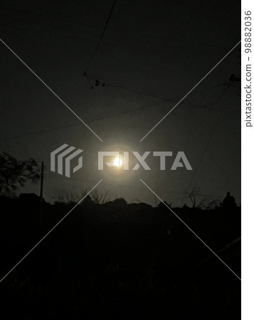 Mysterious and Fantastic Total Lunar Eclipse 98882036