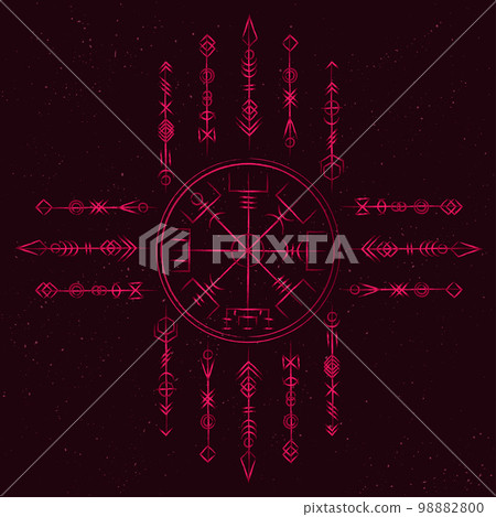 Vegvisir true red outline wallpaper 98882800