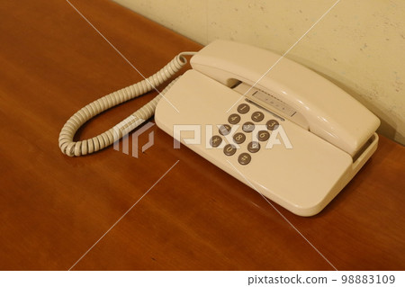 Phone installed in hotel elevator hall 98883109