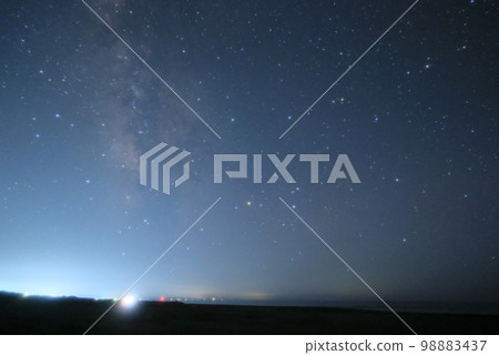 Milky Way on the coast Milky Way on the coast 98883437