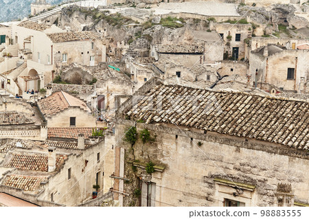 Breathtaking view of the ancient town of Matera, southern Italy. 98883555