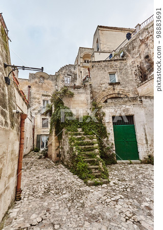 Breathtaking view of the ancient town of Matera, southern Italy. 98883691
