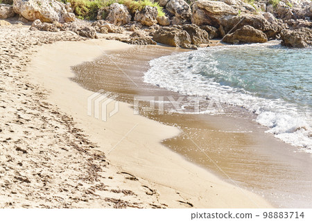 Breathtaking natural landscapes and seaside of Puglia, Italy. 98883714