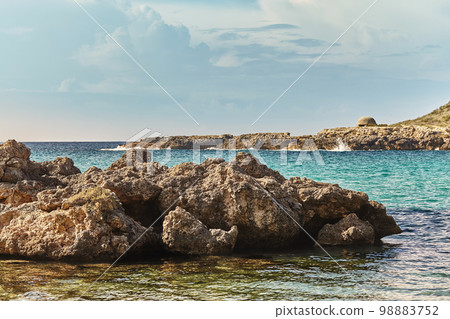 Breathtaking natural landscapes and seaside of Puglia, Italy. 98883752