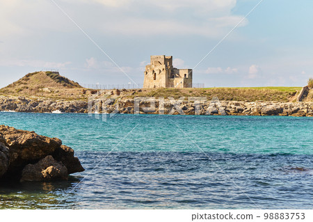 Breathtaking natural landscapes and seaside of Puglia, Italy. 98883753