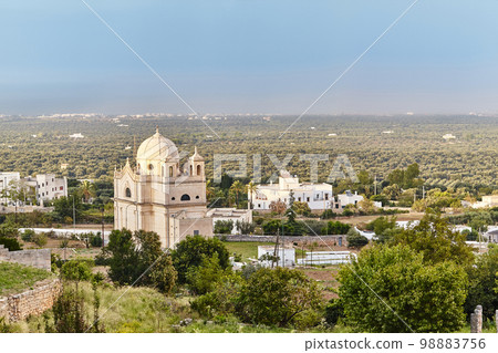 Wonderful nature and architecture of the Ostuni, Bari, Italy. 98883756
