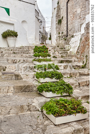 Wonderful architecture of the old town Ostuni, Bari, Italy. 98883762