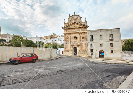 Wonderful architecture of the old town Ostuni, Bari, Italy. 98884077