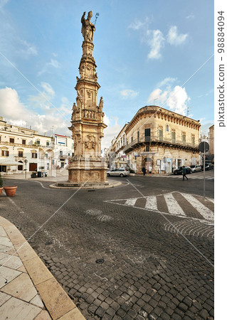 Wonderful architecture of the old town Ostuni, Bari, Italy. 98884094