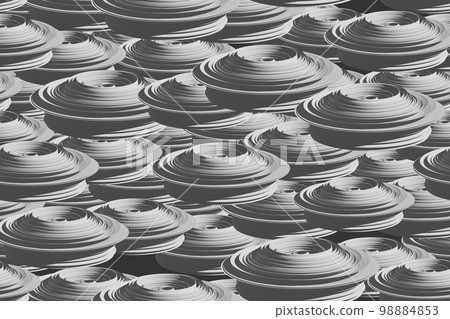 Grey Isometric Concentric Ring Seamless Pattern Grey Isometric Concentric Ring Seamless Pattern 98884853
