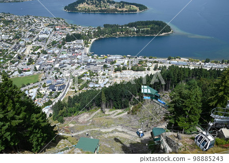 [New Zealand] A distant view of Queenstown from the observatory 98885243