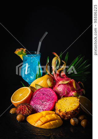 Composition of tropical fruits Composition of tropical fruits 98886225