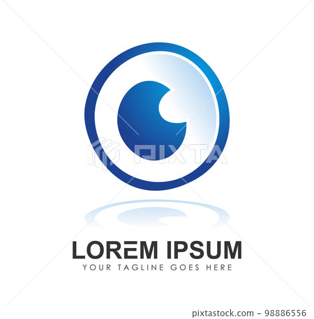 Blue Eye Logo vector icon Blue Eye Logo vector icon 98886556