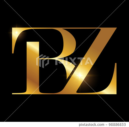 golden monogram logo initial letters bz golden monogram logo initial letters bz 98886833
