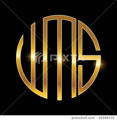 Golden Monogram Initial Letters WMS Golden Monogram Initial Letters WMS 98886838